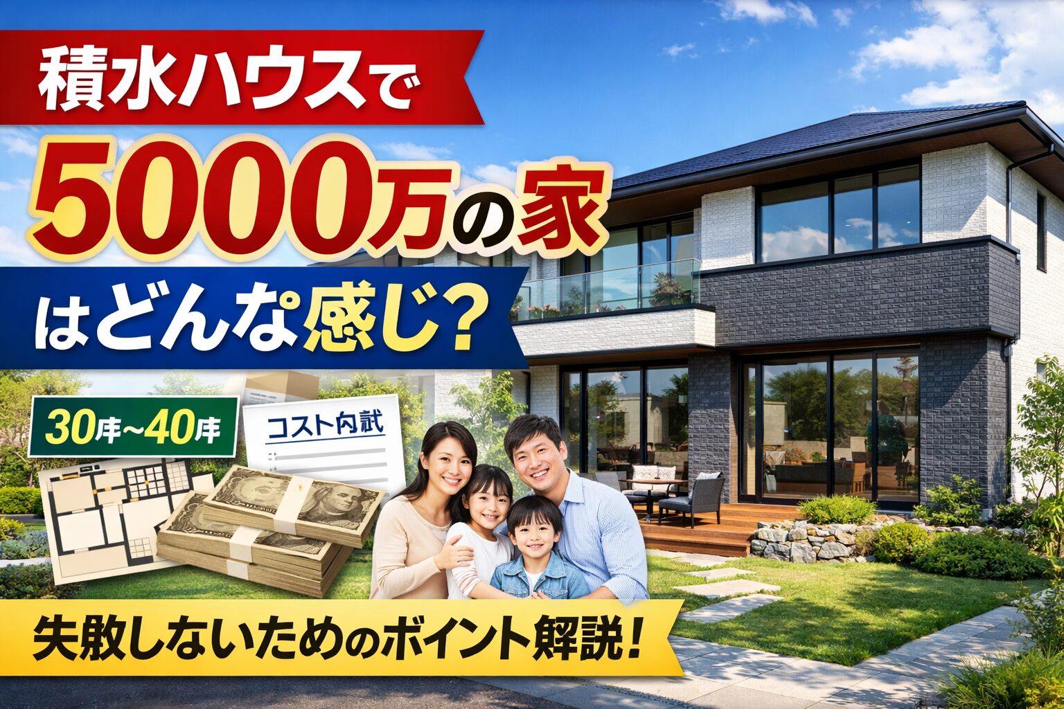 積水ハウス5000万円の家の実態！坪数や仕様から資産価値まで徹底解説 